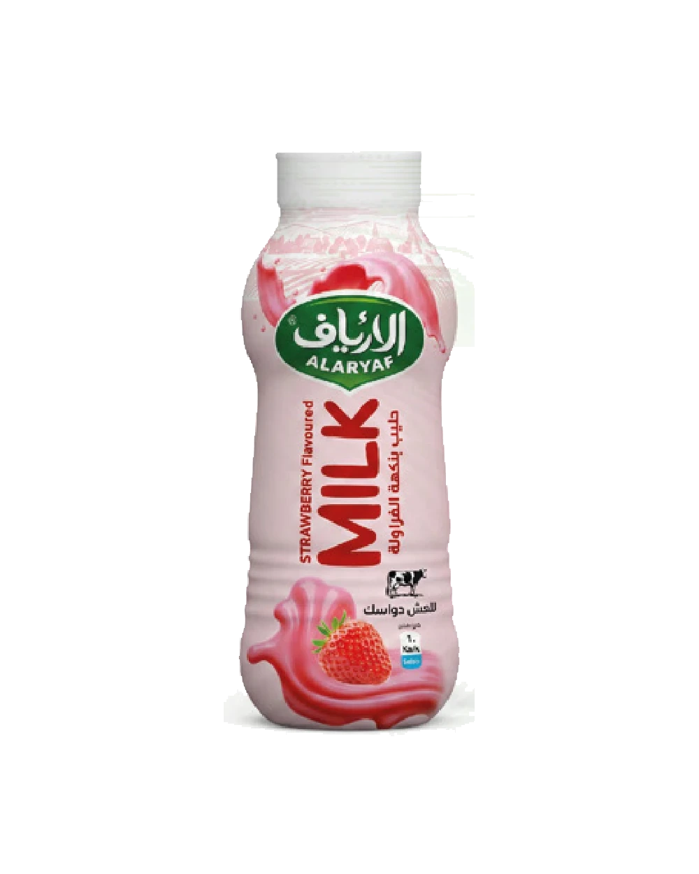 حليب منكه بالفراولة